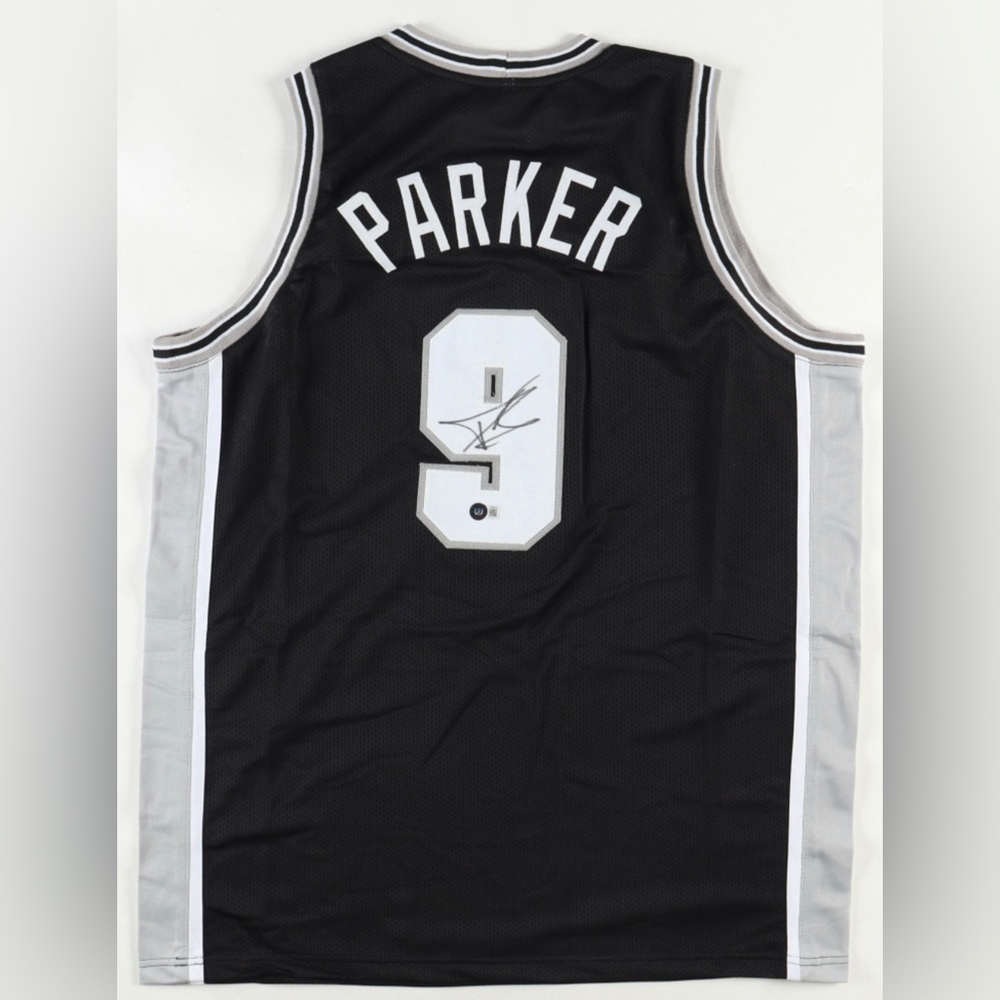 Signed Tony Parker Jersey.